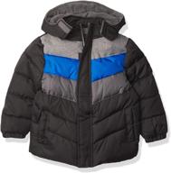 navy colorblock puffer boys' clothing by ixtreme boys logo