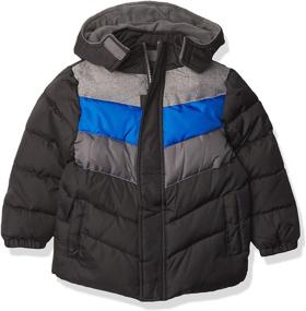 img 3 attached to Navy Colorblock Puffer Boys' Clothing by IXtreme Boys