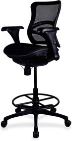 img 2 attached to Lorell Mesh Drafting Stool Black