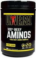 🐂 universal nutrition - 100% beef aminos -3g beef protein isolate - enhances recovery and growth - 400 tabs logo