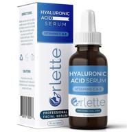 🌟 orlette hyaluronic acid serum - face hydration & plumping, vitamin c-e enriched, anti-aging formula reduces fine lines, wrinkles, acne scars logo