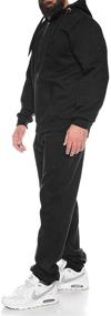 img 3 attached to COOFANDY Academy Tracksuit Drawstring Sweatsuit Men's Clothing