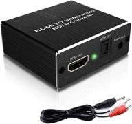 🔊 musou 4k hdmi аудио экстрактор - hdmi к hdmi оптический toslink spdif & 3.5 мм aux стерео аудио конвертер для roku, пк, xbox one - поддержка dolby 5.1 логотип