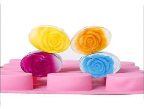 img 3 attached to 🧼 Versatile X-Haibei 16 Oval Cavities Guest Soap Lotion Bar Silicone Mold: Perfect for Sample Soaps, Chocolates, and Candies!