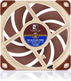 img 1 attached to 🌬️ Noctua NF-A12x25 Premium Quiet Fan, 4-Pin PWM (120mm, Brown)