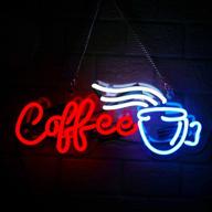 ☕ coffee real glass neon signs for bar club bedroom: hot coffee neon lights for office, hotel, pub, and cafe; perfect for man cave, wedding, birthday party – neon light art wall lights – size: 14"x 6 логотип