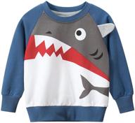 dinosaur sweatshirts crewneck for boys: toddler t-shirt in the trendiest boys' clothing logo