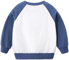img 3 attached to Dinosaur Sweatshirts Crewneck for Boys: Toddler T-Shirt in the Trendiest Boys' Clothing