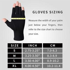 img 3 attached to Arthritis Compression Rheumatoid Osteoarthritis Fingerless Outdoor Recreation in Accessories