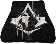 assassins creed microfiber throw fleece logo