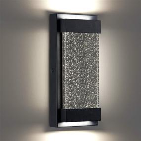 img 4 attached to 🔮 Bubble Sconce: Modern LED Wall Mount Light in Matte Black Finish with Essence Bubble Glass - Enhancing Indoor and Outdoor Spaces