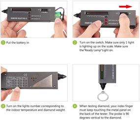 img 1 attached to HMKIS Diamond Tester Pen: Accurate Jewelry Tester with 60X Mini LED Magnifying - Ideal for Novice and Expert, Includes Thermal Conductivity Meter