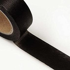 img 4 attached to 🖤 Black Standard Solid Washi Tape - 9/16 Inch by 10 Yards