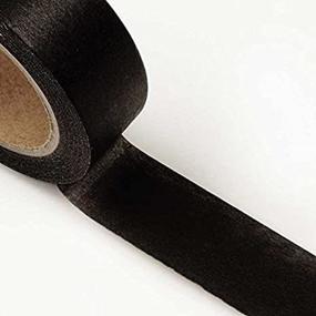img 3 attached to 🖤 Black Standard Solid Washi Tape - 9/16 Inch by 10 Yards