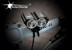 img 1 attached to 🚴 Super Bright Solarstorm X2 5000Lm 2x CREE XML U2 LED Cycling Front Bicycle Light - Perfect for Night Rides!