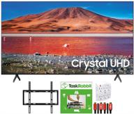 📺 samsung un65tu7000 65-inch 4k ultra hd smart led tv (2020 model) - 360 design bundle with taskrabbit installation services, wall mount, hdmi cables, and surge adapter logo