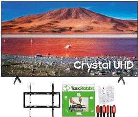 img 4 attached to 📺 Samsung UN65TU7000 65-inch 4K Ultra HD Smart LED TV (2020 Model) - 360 Design Bundle with TaskRabbit Installation Services, Wall Mount, HDMI Cables, and Surge Adapter