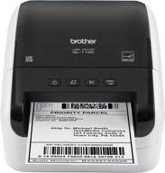 brother ql-1100 professional thermal label printer: wide format, postage, and barcode capabilities (black) logo