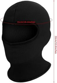 img 2 attached to Windproof Winter Fleece Boys' Balaclava - Essential Accessory