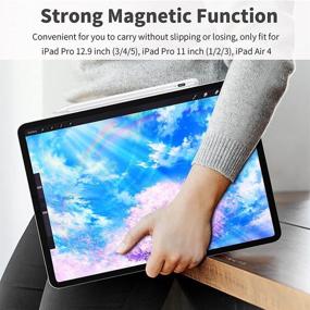 img 1 attached to 🖊️ Stylus Pen 2nd Gen: 1.0mm Fine Tip for Apple iPad 2018-2021 - Palm Rejection, Magnetic, High Precision | iPad 6/7/8/9, Air 3/4, Mini 5/6, Pro 11 1/2/3, Pro 12.9 3/4/5 (White)