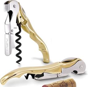 img 1 attached to 🍷 Essential Tool for Waiters: Pulltex Pulltap's Classic Gold Red Corkscrew