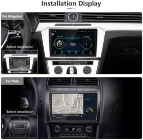 img 1 attached to 📻 Top-rated Double Din Stereo: 10.1 Inch Android Touch Screen Car Radio with Bluetooth, GPS, WiFi, Mirror Link, Dual USB, DVR, SWC + Backup Camera