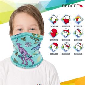 img 1 attached to 👦 BEACE Dust Protection Gaiter Bandanas for Boys' - Headband Accessories