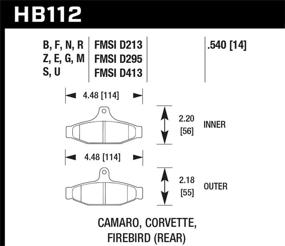 img 1 attached to Тормоза Hawk Performance HB112N 540 Plus