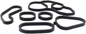 img 3 attached to 🔧 3mirrors Mini Cooper Paceman Countryman Oil Filter Housing & Oil Cooler Gasket Seal Kit 11428643747