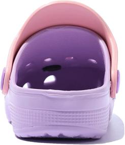 img 1 attached to Adorable Unicorn Slip-On Toddler Sandals - Lightweight, Shockproof & Non-Slip Beach Shoes for Kids