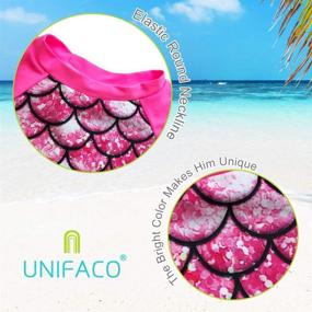 img 2 attached to 👙 UNIFACO Toddler Girls Swimsuit Rashguard Set: Cute Tankini with UPF 50+ Sun Protection for Beach Fun [2-8T]