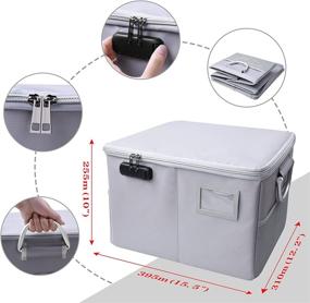 img 2 attached to Fireproof Organizer Waterproof Collapsible Documents Storage & Organization