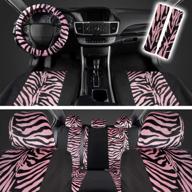 carxs velvet animal pattern car seat covers logo