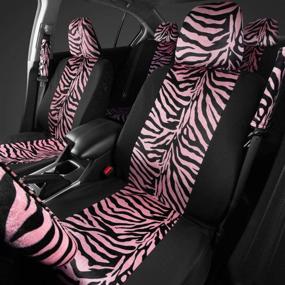 img 3 attached to CarXS Velvet Animal Pattern Car Seat Covers