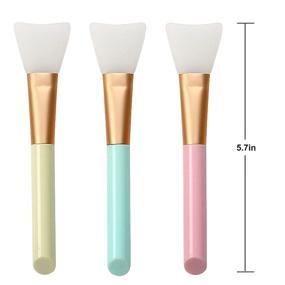 img 3 attached to 🧖 Soft Silicone Facial Mud Mask Applicator Brush Set - Includes 3PCS Brushes for Body Lotion, Body Butter, and More - By Borogo, Leading Mask Beauty Tool Brand
