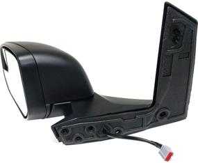 img 2 attached to 🔍 Power & Heated Glass Left Side Replacement Mirror with Small Housing, Manual Folding - Compatible with Ford Transit Connect XL, XLT, and TITANIUM from 2014 onwards