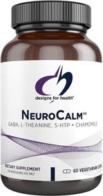 img 4 attached to 😌 Дизайн для здоровья NeuroCalm - ГАМК (PharmaGABA), L-Теанин, 5-HTP + Ромашка - Повышение спокойствия, настроения и уровня серотонина - Без ГМО и сои (60 капсул)