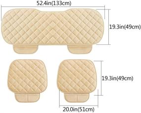 img 1 attached to WINGOFFLY Thicken Cushion Nonslip Interior Interior Accessories