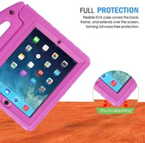 img 2 attached to HDE Case For IPad 2 3 4 Kids Shockproof Bumper Hard Cover Handle Stand With Built In Screen Protector For Apple IPad 2Nd 3Rd 4Th Generation (Pink)