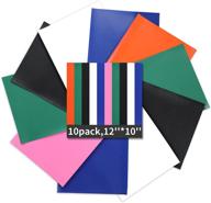 👕 termusail heat transfer vinyl: 10 pack 12"x 10" sheets for easy cutting & weeding - ideal for diy fabrics, t-shirts. works with iron, lath machine, hot press, heat transfer machines logo