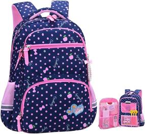 img 4 attached to 🎒 Elementary Primary Girls Backpacks: Bookbags for Better Organization