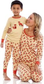 img 3 attached to Сорочки из 100% хлопка: комплект детской пижамы Leveret полосатый для мальчиков от младенцев до 14 лет (2 предмета)