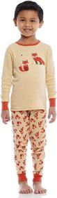 img 2 attached to Сорочки из 100% хлопка: комплект детской пижамы Leveret полосатый для мальчиков от младенцев до 14 лет (2 предмета)