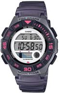 часы casio women's 10 year battery quartz plastic strap - стильный и прочный аксессуар для повседневной носки (модель: lws-1100h-8avcf) логотип