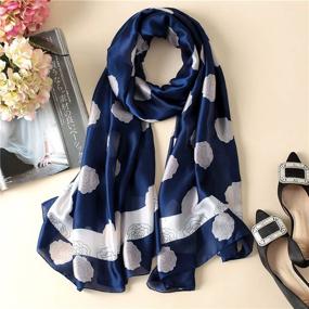 img 1 attached to Feeling Sunscreen Shawls Wraps Lightweight Pattern Women's Accessories