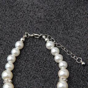 img 1 attached to 💐 Bobauna Flower Girl Pearl Bead Chain Bracelet - Ideal Wedding Gift for Flower Girl