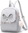 bowknot leather backpack fashion daypacks women's handbags & wallets for fashion backpacks logo