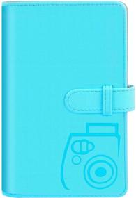 img 4 attached to Katia 96 Pocket Wallet Photo Album Accessories for Fujifilm Instax Mini 11/7s/8/8+/9/25/26/50s/70/90 Film, Instant Camera Printer - Blue (Not Compatible with Square Films)