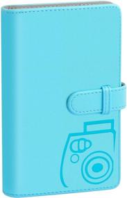 img 3 attached to Katia 96 Pocket Wallet Photo Album Accessories for Fujifilm Instax Mini 11/7s/8/8+/9/25/26/50s/70/90 Film, Instant Camera Printer - Blue (Not Compatible with Square Films)