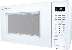 img 2 attached to SHARP White Carousel 1.1 Cu. Ft. 1000W Countertop Microwave Oven (ISTA 6 Packaging), Energy-Efficient, 1000 Watt